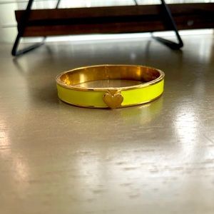 Yellow and gold Kate spade bangle